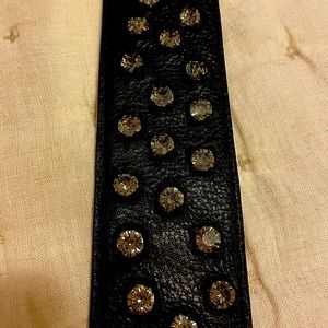 Rinestones belt real leather XS Swarovski like